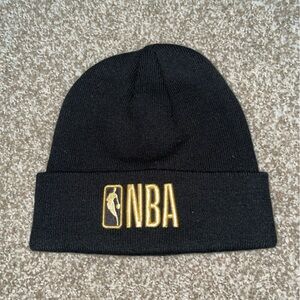 NBA Knit Gold Logo Beanie